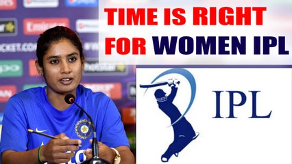 Télécharger la video: ICC Women World Cup: Mithali Raj wants women’s IPL after loss in final| Oneindia News