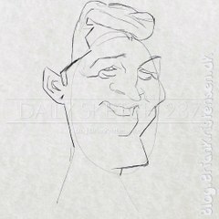 Drawing Dean Martin Caricature