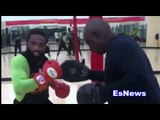 Adrien Broner Last Workout Before Mikey Garcia Fight EsNews Boxing