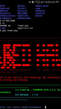 How To Install Red Hawk In Termux App Information Gathering _ Hacking + Android(no root)