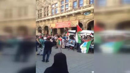 Viyana'da Kudüs'e Destek Gösterisi
