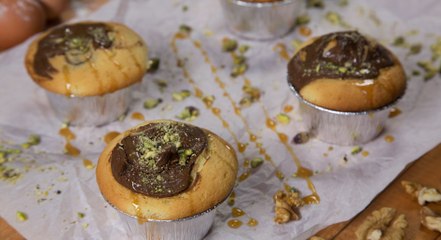 طريقة عمل مافنز بالنوتيلا بالفيديو