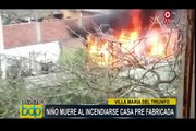 Villa María del Triunfo: niño murió calcinado en incendio de su vivienda