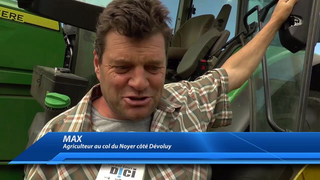 D!CI TV : Max, l'agriculteur du col du Noyer, jouit d'un panorama fantastique pour ses moissons