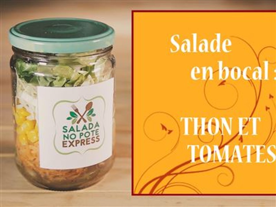 Salade en bocal : thon et tomates