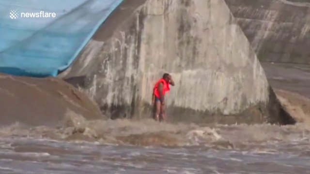 Un homme sauvé de la noyade grâce un un drone qui lui envoie une bouée