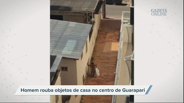 Internauta flagra homem roubando televisão no centro de Guarapari