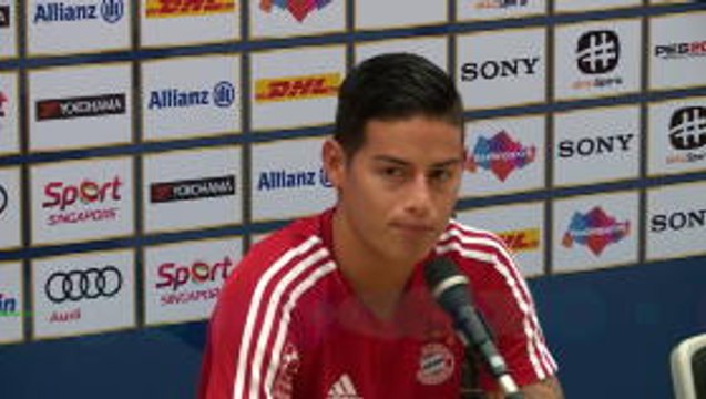 James excited by Bayern teammates