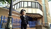 Seriously ill little boy becomes policeman for the day