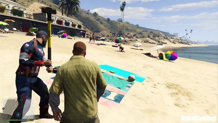GTA 5 CRAZY COMPILATION (GTA V Walk with Captain America Funny Moments Fail Thug Life)