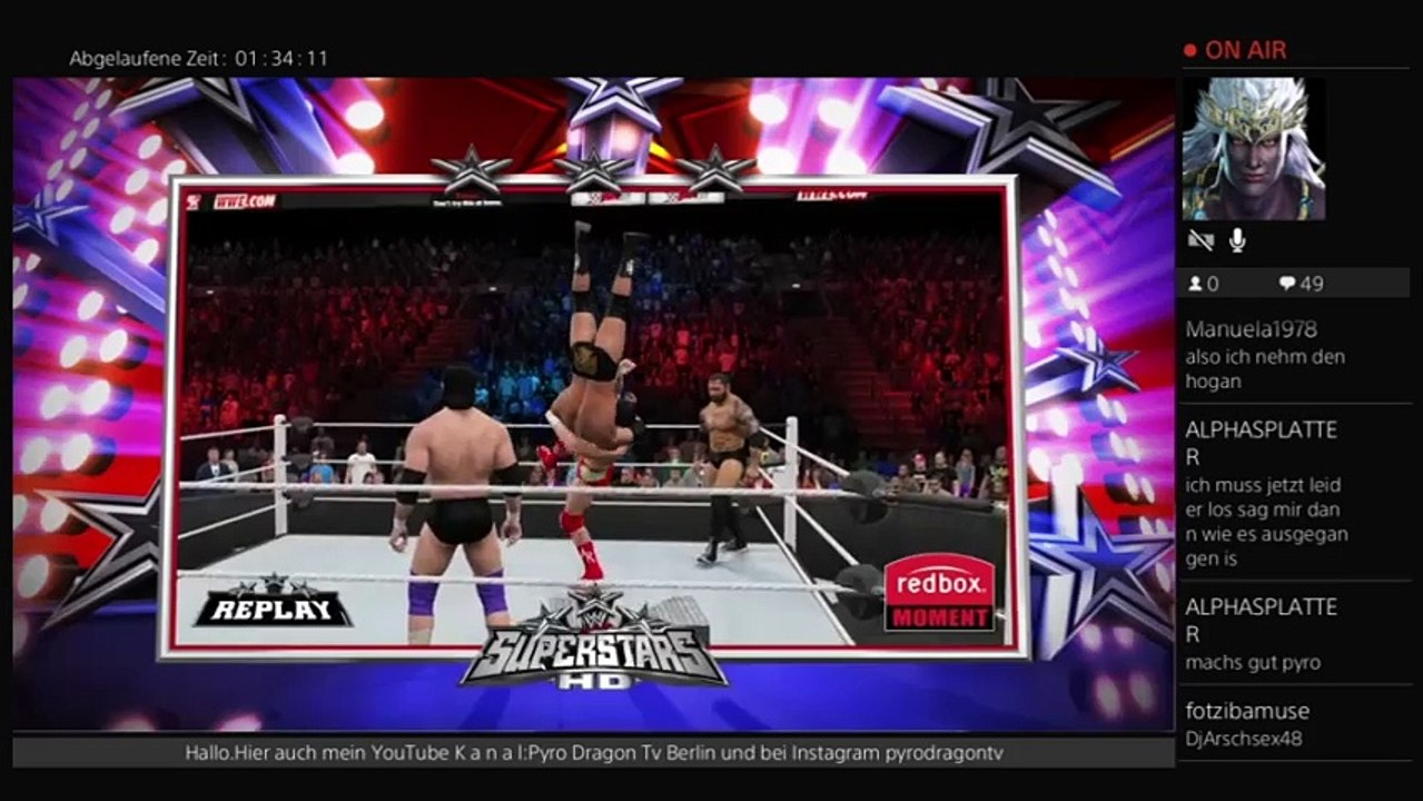 GER/PS4 Pyro DragonTv WWE 2k15 Stream bis 22Uhr Interaktiv (190)