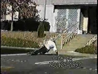 Old school skate falls with some funk