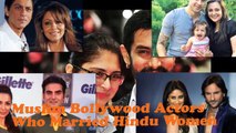 || Muslim Bollywood Actors Who Married Hindu Women | Top Bollywood Information ||