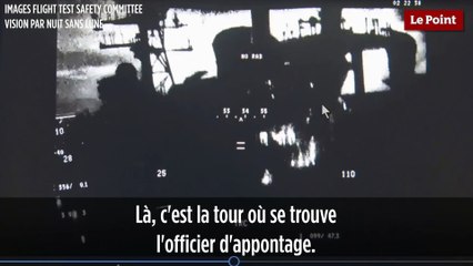 La vue d'un casque de pilote de F-35 sans vision nocturne