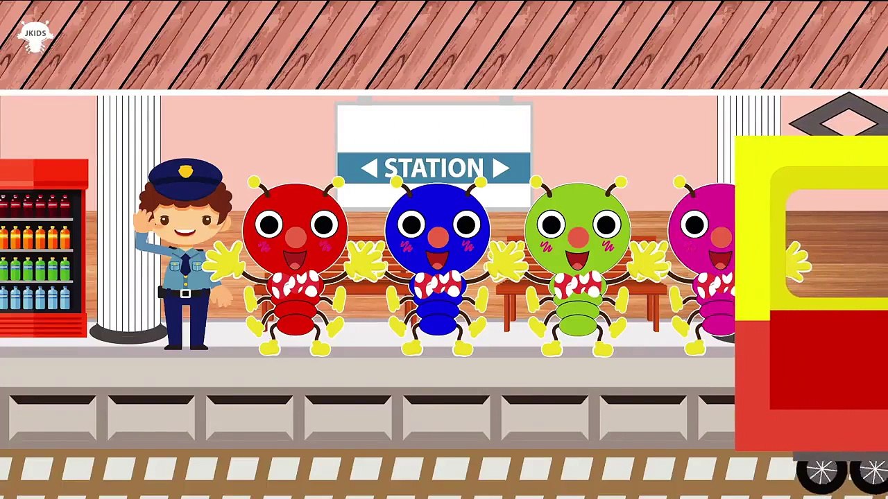 むしむしくん ❤ 列車のアニメーション ❤ 子供向けアニメ ❤ 赤ちゃん泣き止む！❤ Train animation for kids  [Japan Kid]