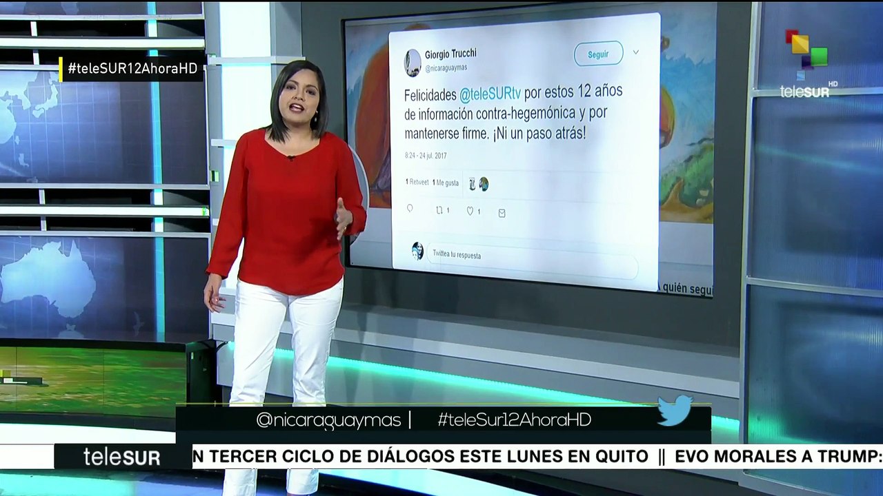 TeleSUR: 12 años al servicio de los pueblos latinoamericanos