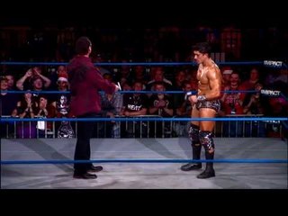 Sting battles Ethan Carter III at Genesis (January 2, 2014)