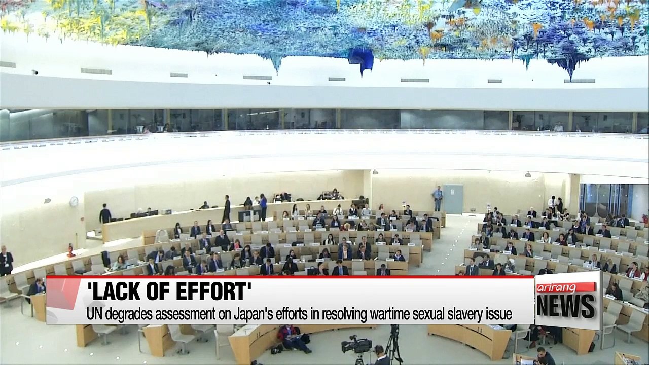 UN degrades assessment on Japan's efforts in resolving wartime sexual slavery issue