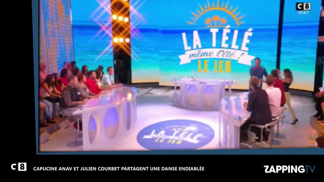 La télé même l’été, le jeu : Julien Courbet et Capucine Anav partagent une danse endiablée (vidéo)