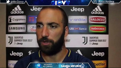 Higuain, dice la sui nuovi acquisti e sull'addio di Bonucci