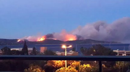 Feu dans le golfe de St-Tropez