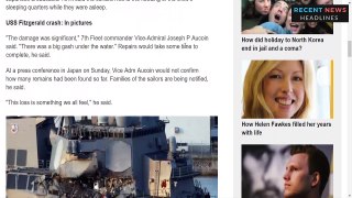 USS Fitzgerald crash_ Sailors found dead after Japan collision