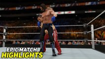 WWE 2K17 AJ Styles Vs Shinsuke Nakamura EPIC MATCH HIGHLIGHTS