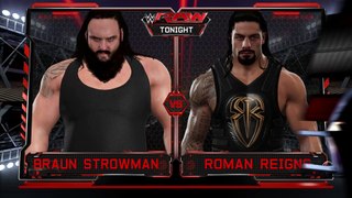 WWE 2K17 Brawn Strowman Attacks Roman Reigns Backstage Brawl
