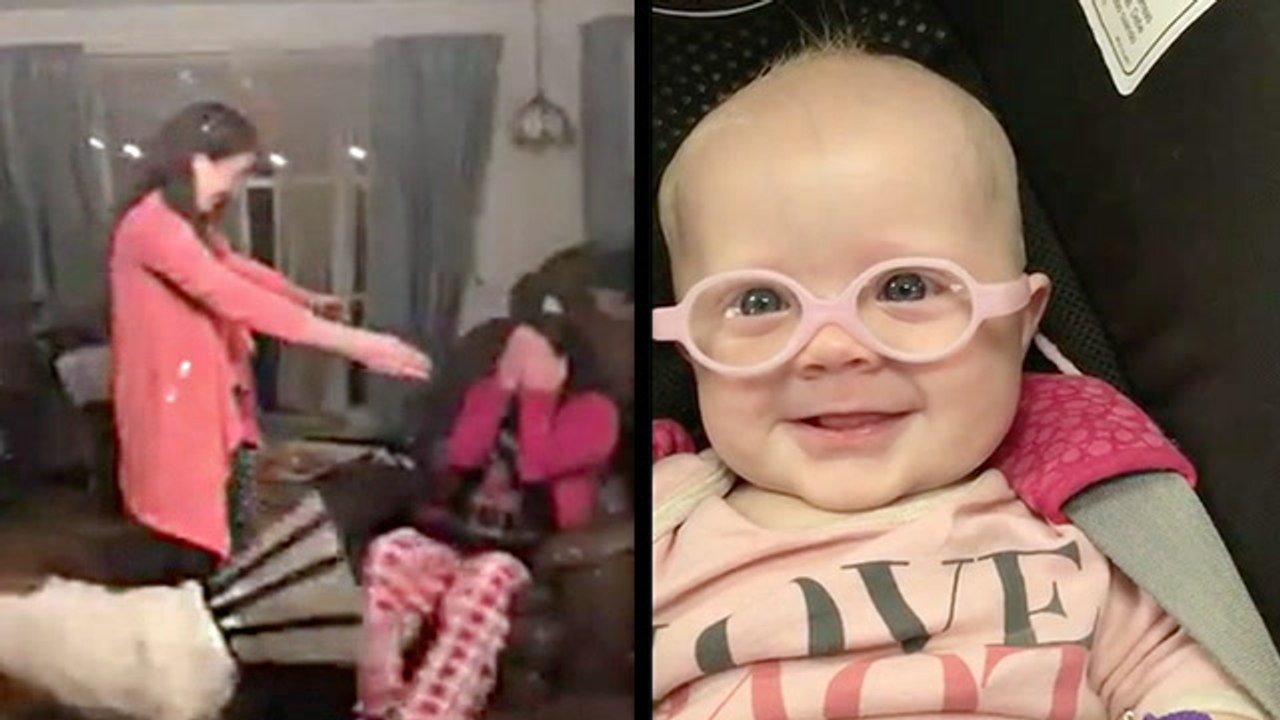 Long Absent Daughter Surprises Mom & Baby Sees Her Momma For First Time