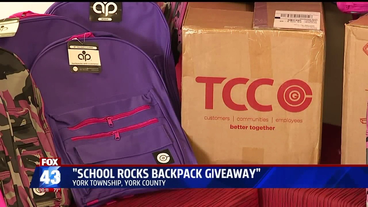 Students Receive Backpacks Full of Free School Supplies video Dailymotion