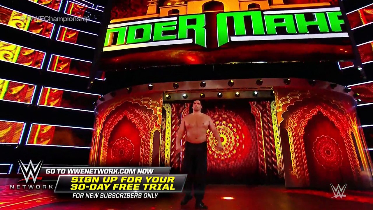 The Great Khali returns to assist Jinder Mahal in his Punjabi Prison Match_ WWE Battleground 2017