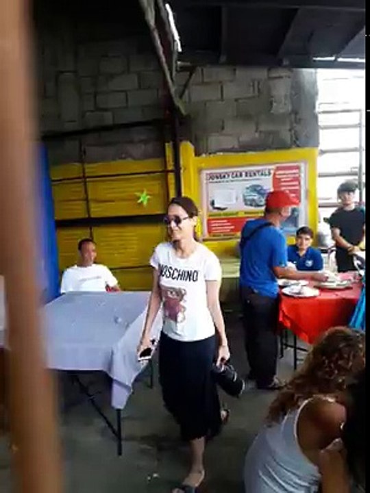 Marian arrival at taping