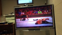 Finn Balor attacked by Bray Wyatt