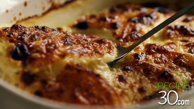 Recipe30 - Amazing Gratin Dauphinois - Potatoes in cream with cheese.