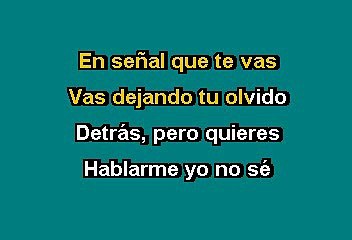 La señal - Álvaro Carrillo (Karaoke)