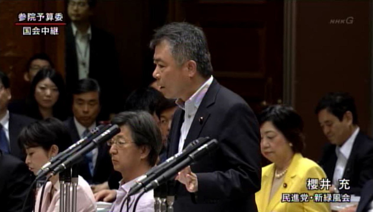 7月25日-閉会中審査-櫻井充氏質疑【参議院・国会】