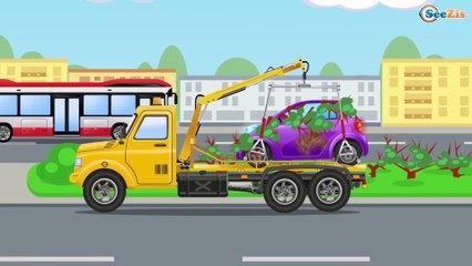 Car Wash & Tow Truck +1 Hour Kids Video Compilation incl Emergency Cars Cartoon for children
