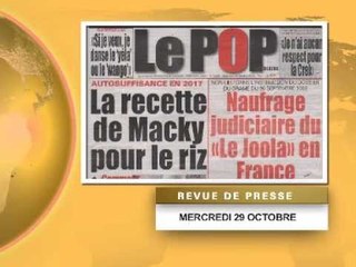 Revue de Presse   Français   29 Octobre 2014