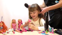 ✔ Винкс и Штеффи. Девочка Поля открывает Салон Красоты для Кукол / Dolls Winx Club and Steffi ✔