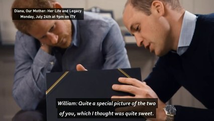 William, Harry remember Diana as mother for first time