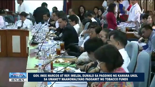 Gov. Imee at Rep. Imelda Marcos, dumalo sa pagdinig ng Kamara ukol sa umano'y maanomalyang paggamit ng tobacco funds