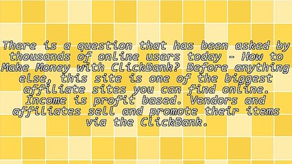 Real Money Can Be Found With ClickBank