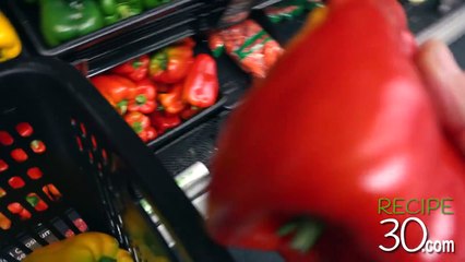 Recipe30 - Chicken Roman style with bell peppers, prosciutto and tomato.