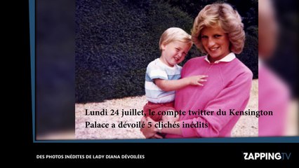Lady Diana : Des photos inédites avec les princes William et Harry dévoilées (vidéo)