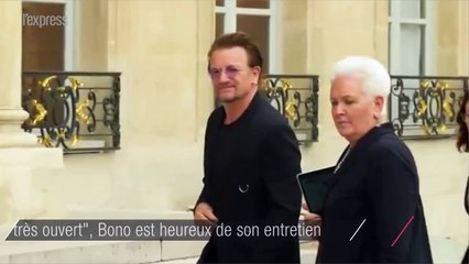 "Le président Macron est très ouvert", Bono est satisfait de son entretien