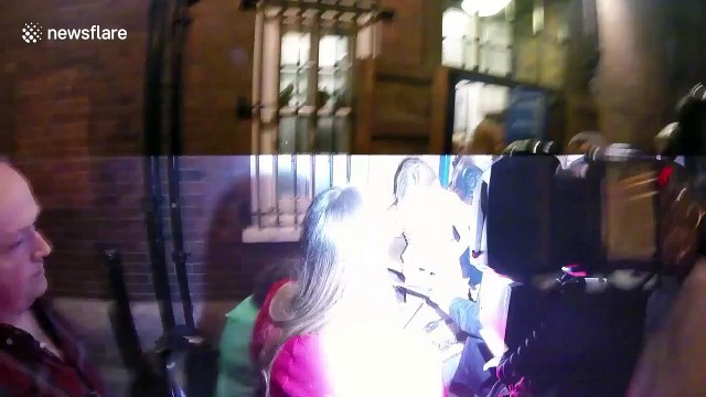 Sienna Miller departs Apollo Theatre in London