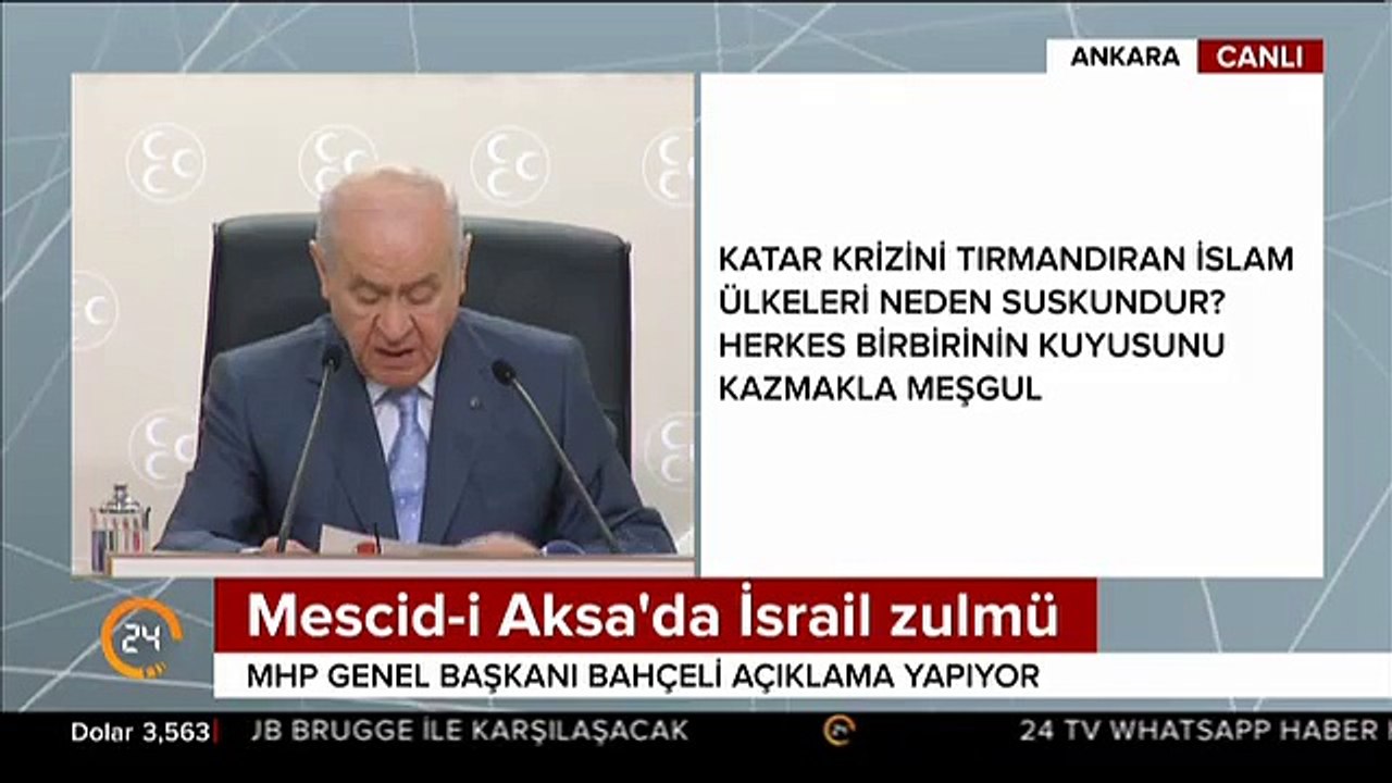 MHP lideri Bahçeli: Hiçbir karanlık hedef Harem-i Şerif'in ruh ve manasını kıramayacak