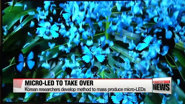 Korean researchers to mass produce micro-LED