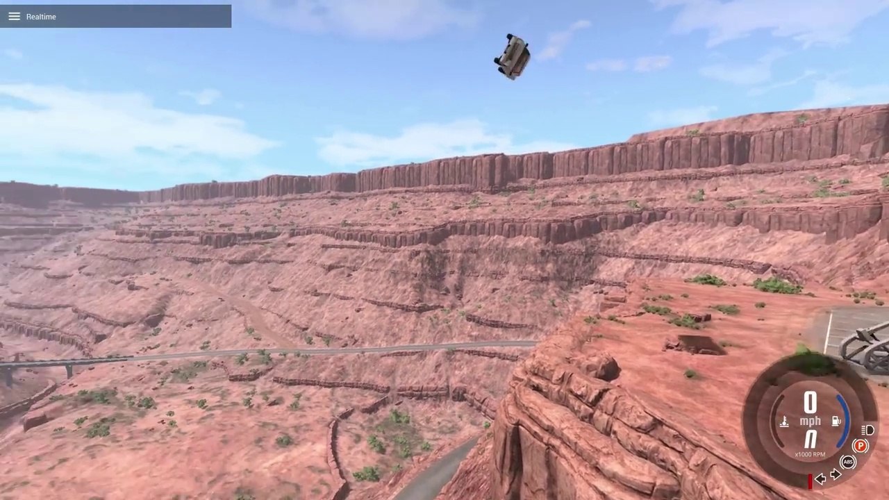 BeamNG Driver, HOW FAR CAN YOU LAUNCH CARS OFF A CLIFF