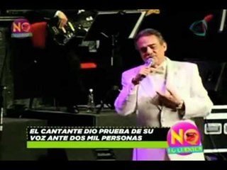 No lo Cuentes. José José dio prueba de su voz ante dos mil personas